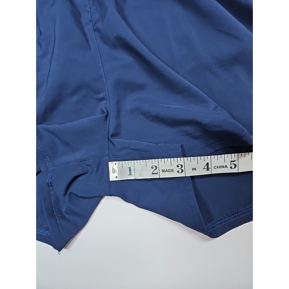 Nike Dri-FIT Womens Blue High Rise Lined Training Shorts Pockets Size Medium NWT - Picture 10 of 10